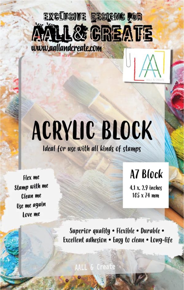 AALL and Create Acrylic Block -- A7 Supply