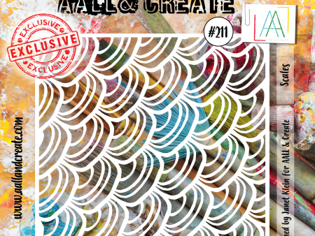 AALL and Create  6 x6  Stencil - 211 - Scales For Cheap