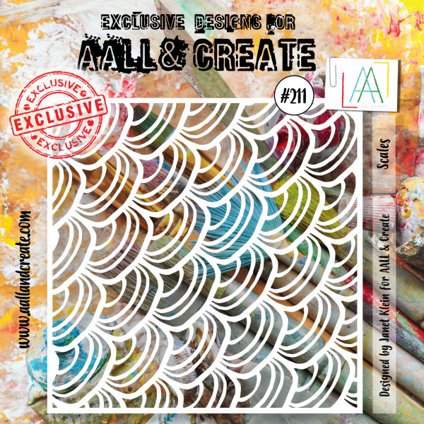 AALL and Create  6 x6  Stencil - 211 - Scales For Cheap