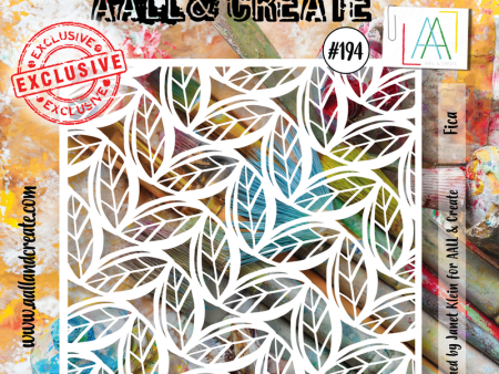 AALL and Create #194 - 6 x6  Stencil - Fica on Sale