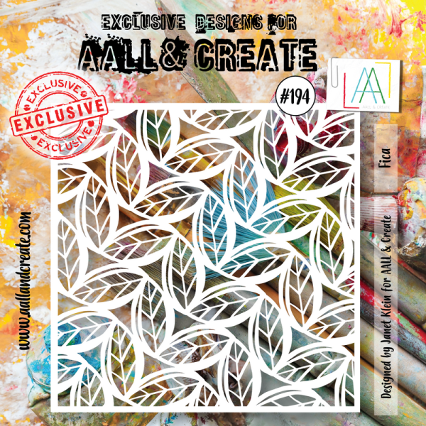 AALL and Create #194 - 6 x6  Stencil - Fica on Sale