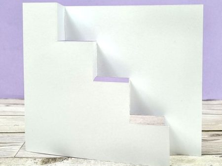 Luxury Shaped Card Blanks & Envelopes - Climbing Steps Card Discount