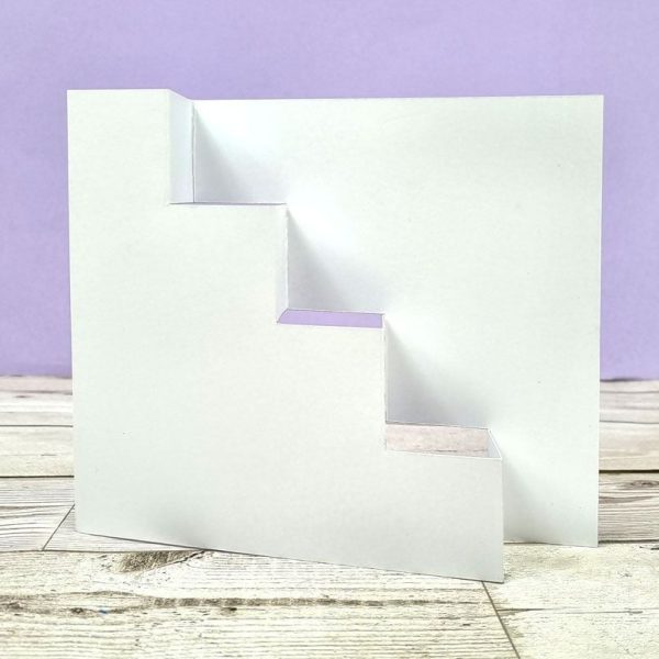 Luxury Shaped Card Blanks & Envelopes - Climbing Steps Card Discount