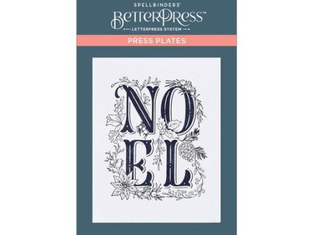 Festive Noel Press Plate from the BetterPress Christmas Collection on Sale