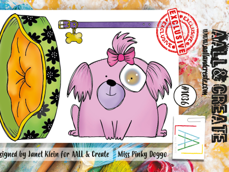 AALL and Create  A7 Stamp Set - 1036 - Miss Pinky Doggo For Cheap