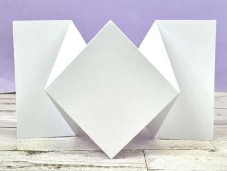 Luxury Shaped Card Blanks & Envelopes - Diamond Fold Card Cheap