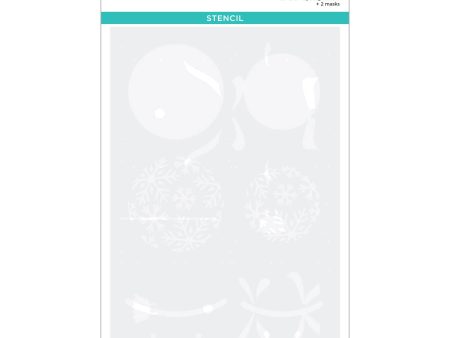 Snowflake Ornaments Stencil from the Bibi s Snowflakes Collection by Bibi Cameron Sale