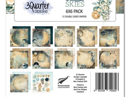 3Quarter Designs Celestial Skies 6x6 Paper Pack Fashion