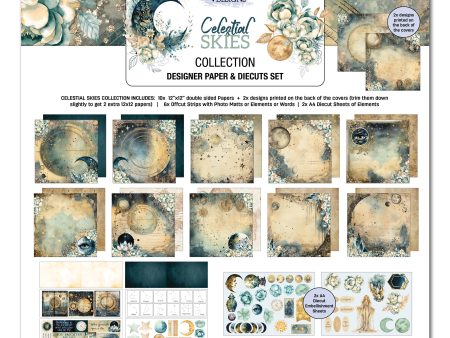 3Quarter Designs Celestial Skies 12x12 Scrapbook Collection Hot on Sale