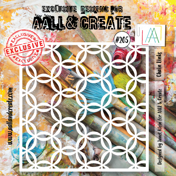 AALL and Create  6 x6  Stencil - 205 - Chain Links Online now