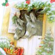 Die Cut Decoupage – Christmas Donkeys (Pack Of 3) Sale