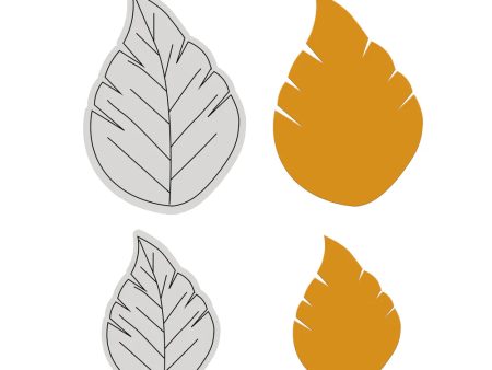 Couture Creations - Single Leaf Stamp And Dies Discount