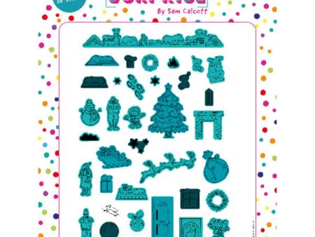 Made To Surprise Stamp & Die Set Moving Scenes Over The Rooftops Christmas | Set of 69 Cheap