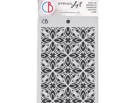 Ciao Bella Texture Stencil 5 x8  Stained Glass Window Hot on Sale