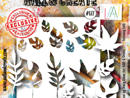 AALL and Create 6 x6  Stencil - #177 - Autumny Falls Sale