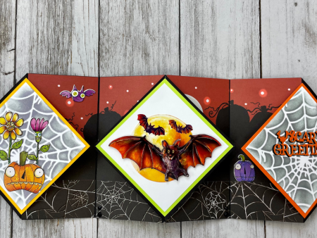 Halloween Theme Class - Triple Floating Diamond Card - In Store Class Discount