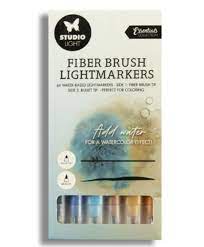 Fiber Brush Lightmarkers - Cool Colour 6 Pack Supply