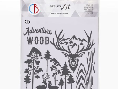 Ciao Bella Texture Stencil 8 x8  Deers Sale