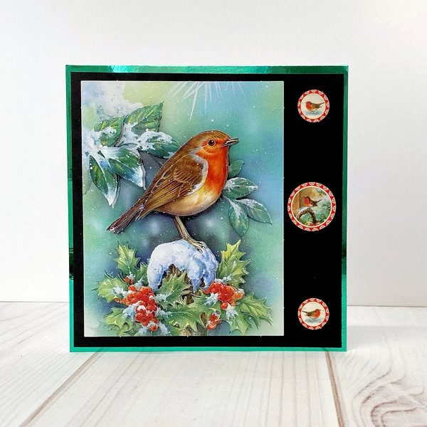 Die Cut Decoupage – Christmas Robin (Pack Of 3) Discount