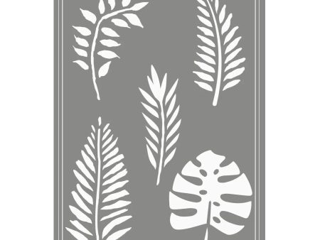 Couture Creations - Earthy Delights Mixed Leaves Stencil 1 Hot on Sale