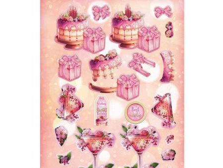 A Sweet Birthday Decoupage Topper Sheet Fashion