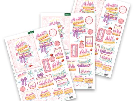 Die Cut Decoupage – Birthday Layer Cake (Pack Of 3) on Sale