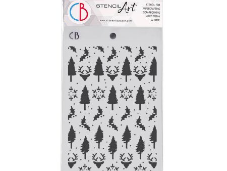 Ciao Bella Texture Stencil 5 x8  Deep Woods on Sale