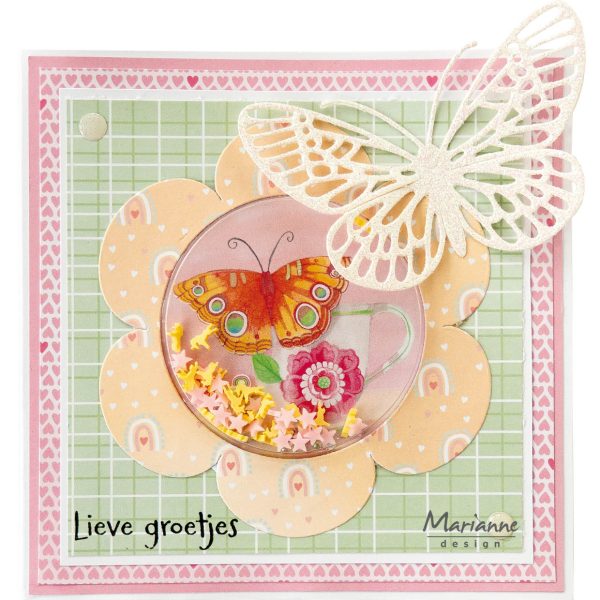 Marianne Design A4 Cutting Sheet - Sensibility - Summer Circles 7 cm Hot on Sale