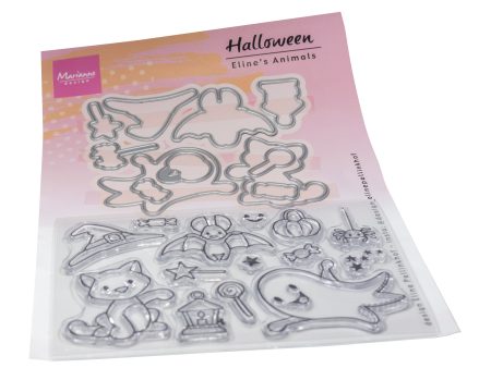 Marianne Design Stamp & Die Set - Eline s Animals - Halloween on Sale