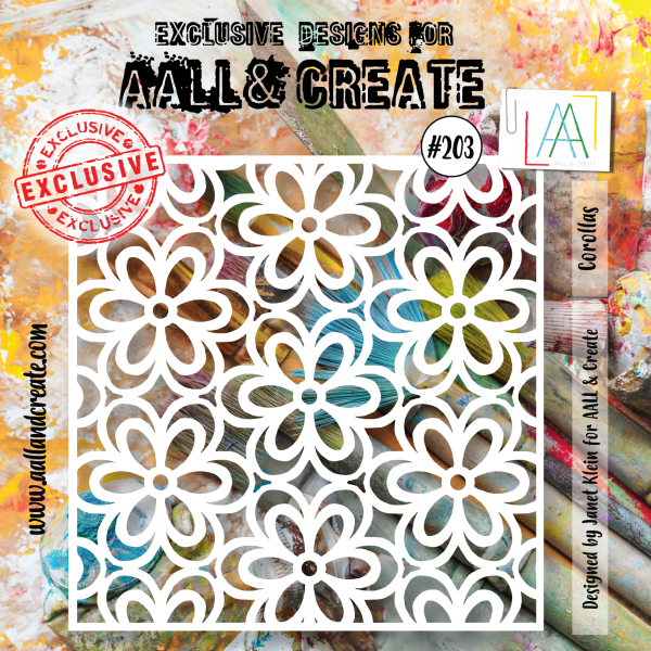 AALL and Create  6 x6  Stencil - 203 - Corollas on Sale