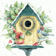 Die Cut Decoupage – Xmas Birdhouse (Pack Of 3) Online Sale