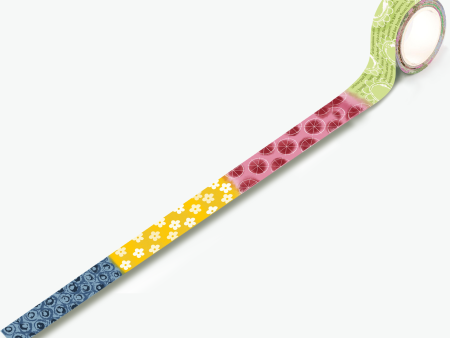 AALL and Create  Washi Tape - 92 - Denim Sunflowers Fashion