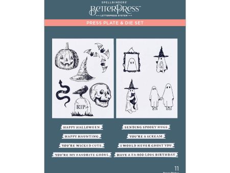 Halloween Icons Press Plate & Die Set from the Betterpress Halloween Collection For Discount