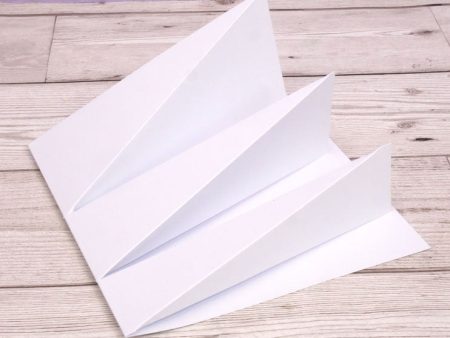 Luxury Shaped Card Blanks & Envelopes - Three-Tier Folding Steps Hot on Sale