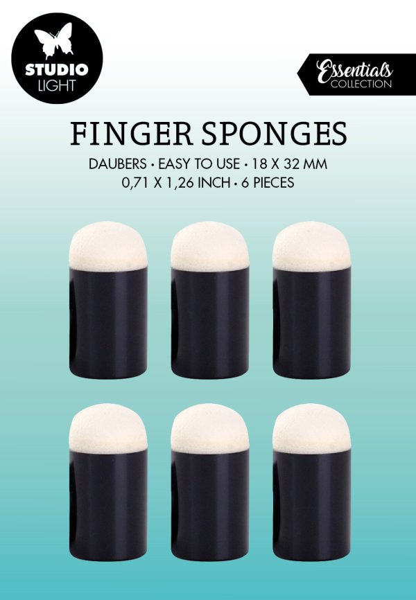 SL Finger Sponges Daubers Essentials Tools 32x18x18mm 6 PC nr.06 Online Hot Sale