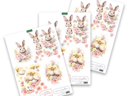 Die Cut Decoupage – Chicks & Bunny (pack of 3) Hot on Sale