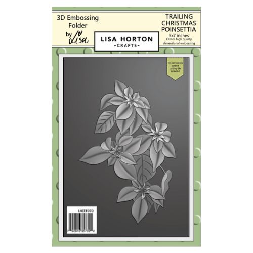 Trailing Christmas Poinsettia 3D Embossing Folder & Die Set For Cheap