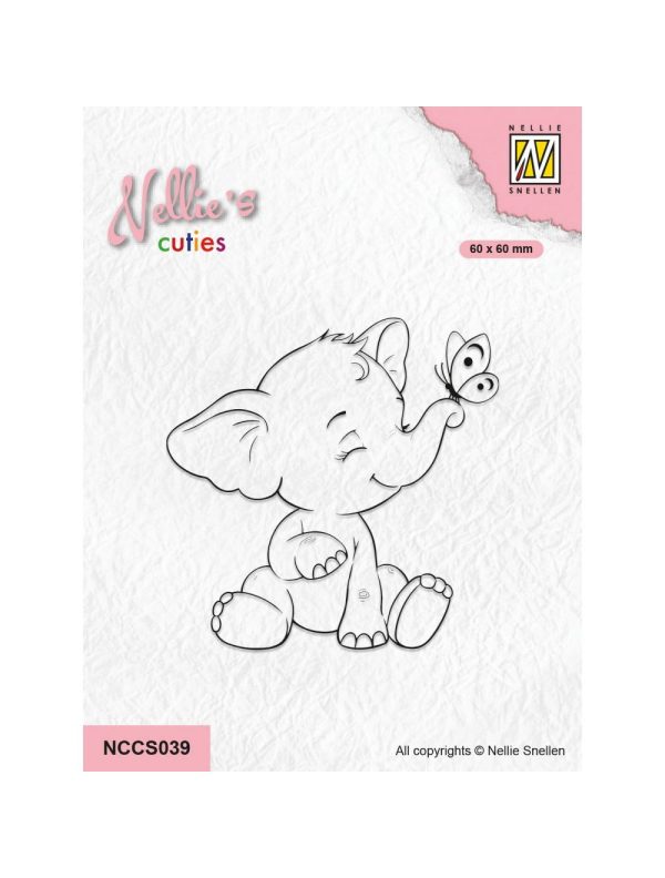 Nellie s Cuties Clear Stamp Elephant Sale