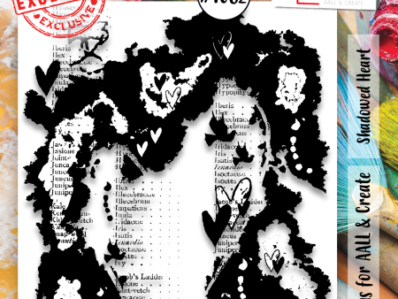 AALL and Create  A6 Stamp Set - 1062 - Shadowed Heart on Sale