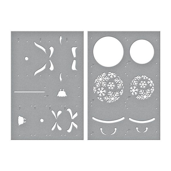 Snowflake Ornaments Stencil from the Bibi s Snowflakes Collection by Bibi Cameron Sale