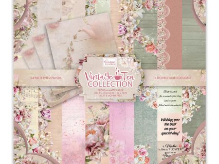 Vintage Tea Collection - 12in x 12in Paper Collection Supply