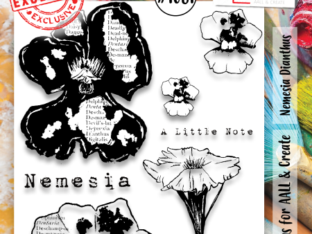 AALL and Create  A6 Stamp Set - 1061 - Nemesia Dianthus Online now