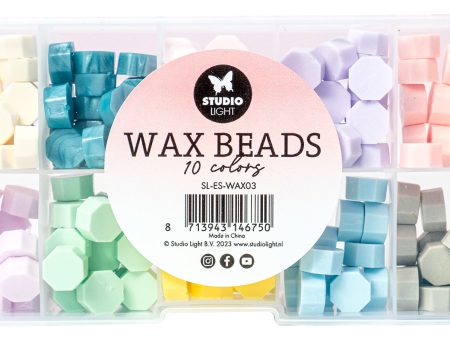 SL Wax Beads 10 Colors Pastels Essentials Tools 127x65x20mm 10x7 G nr.03 Hot on Sale