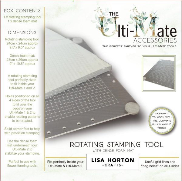 Lisa Horton Crafts Rotating Stamp Tool & Mat Online Sale