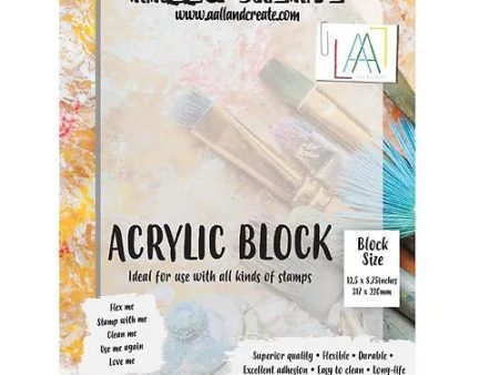 AALL and Create Acrylic Block -- A4 Online