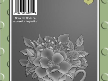 Lisa Horton Crafts Floral Teacup 5x7 3D Embossing Folder & Die Online